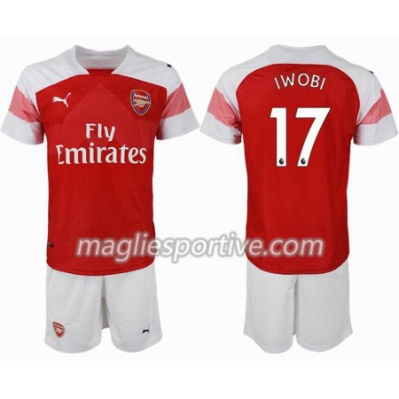 Completo Calcio Arsenal IWOBI 17 Bambino Divisa Prima 2018/2019